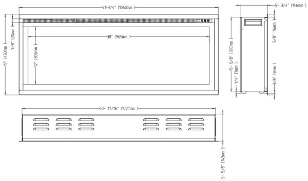 royal-42 (7) Aflamo Royal 50 - chimenea eléctrica empotrada/de pared LED
