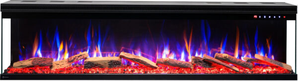 Unique_front_NEW-logs_3 Aflamo Unique 90 - Caminetto elettrico LED da parete/incasso