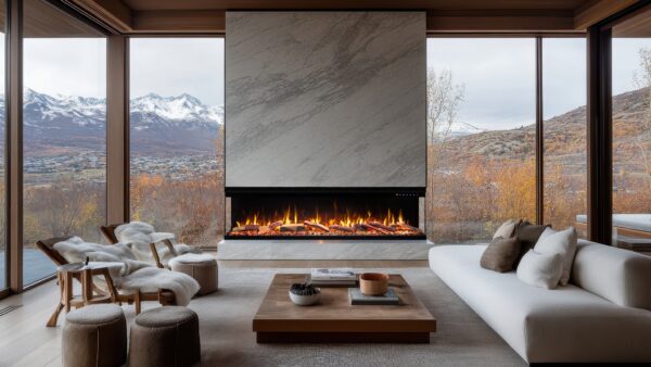 Unique_room-shot_2 Aflamo Unique 90 - Caminetto elettrico LED da parete/incasso