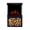 Aflamo Tower+ Stand 61 - freestanding LED electric fireplace