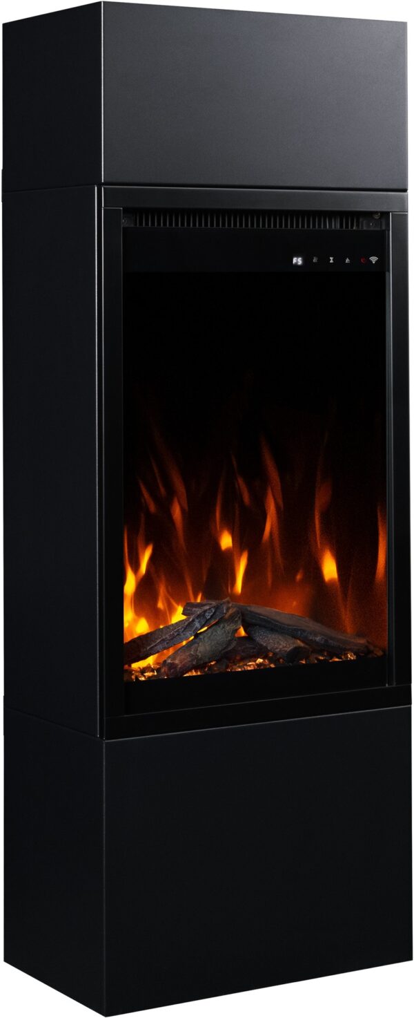 Aflamo Milos Black 60 - freestanding electric fireplace