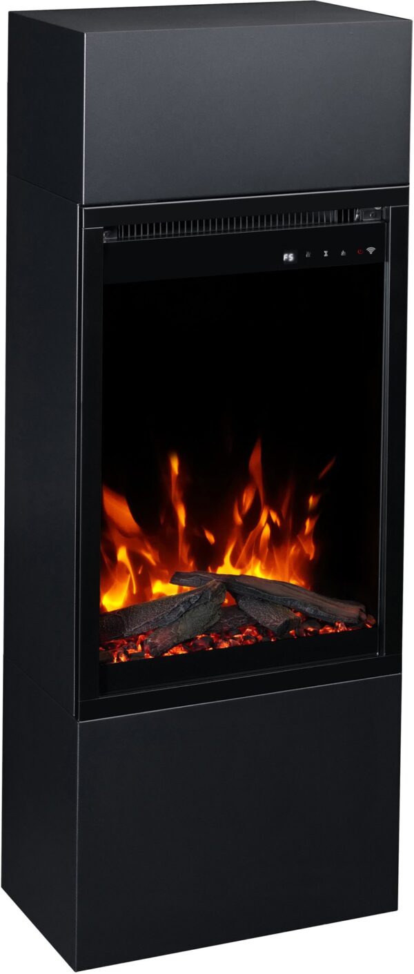 Aflamo Milos Black 60 - freestanding electric fireplace