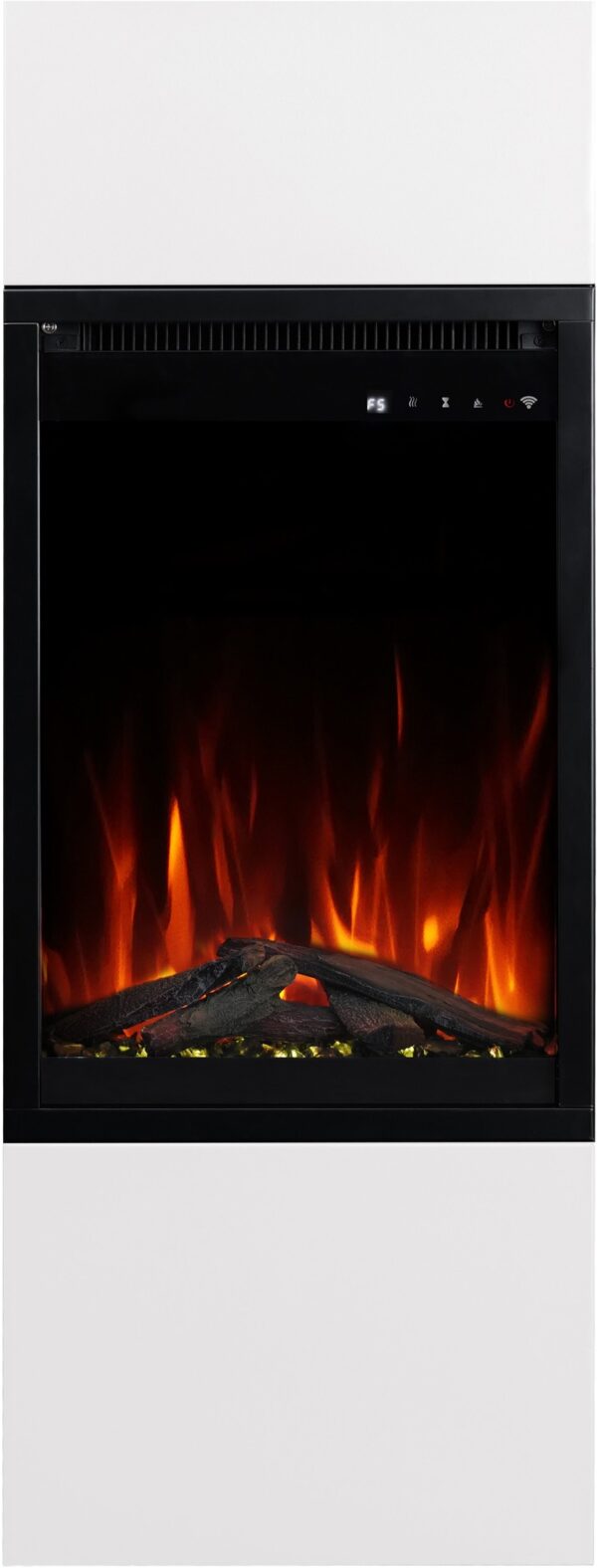 Milos_40_White_front_4 Aflamo Milos White 40 - camino elettrico indipendente