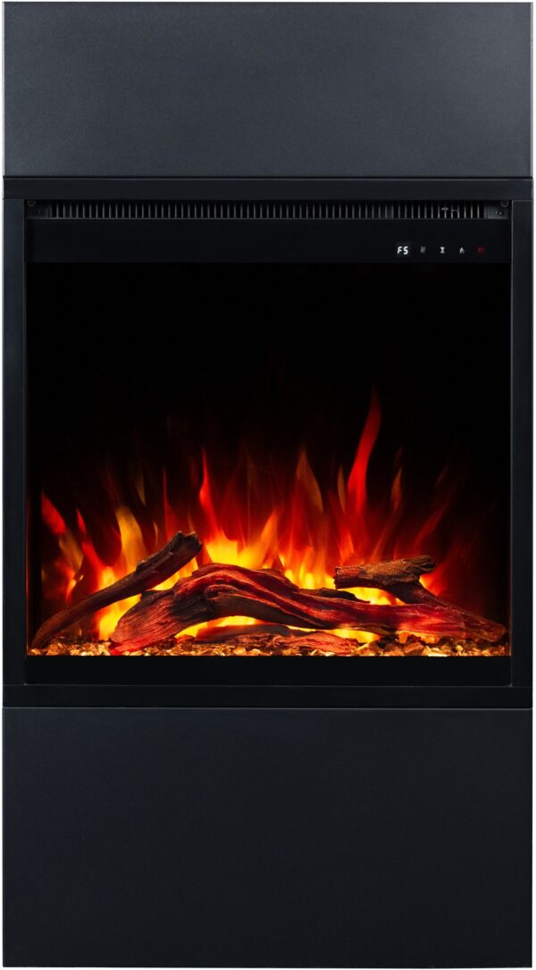 Aflamo Milos Black 60 - freestanding electric fireplace