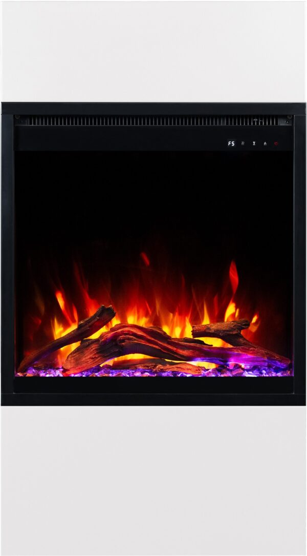 Milos_60_White_front_5 Aflamo Milos White 40 - camino elettrico indipendente