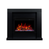 Aflamo Jolo Black 3D 60x60 - kominek elektryczny z obudową