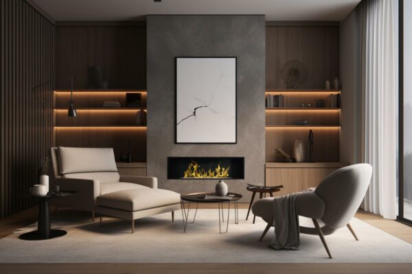 Aflamo Juno 54 - biokominek ścienny/ do zabudowy